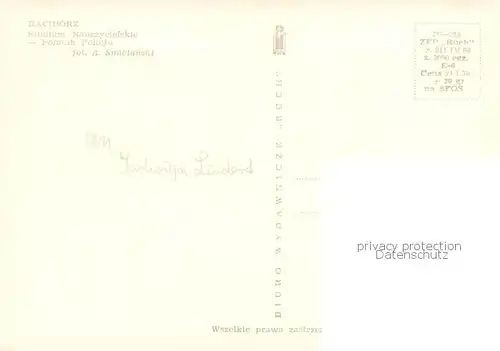 AK / Ansichtskarte  Raciborz_Ratibor_PL Studium Nauczyciciskie Pomnik Pokoju 