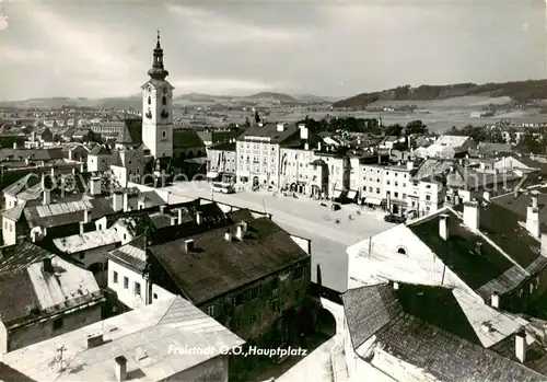 AK / Ansichtskarte  Freistadt_Muehlviertel_Oberoesterreich_AT Stadtansicht Kirche 