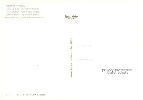 AK / Ansichtskarte  Arma_di_Taggia_San_Remo_IT Hotel Vittoria Grattacielo Bianchi 