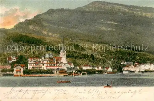 AK / Ansichtskarte  Weggis_Vierwaldstaettersee Hotel Post Weggis Weggis_Vierwaldstaettersee
