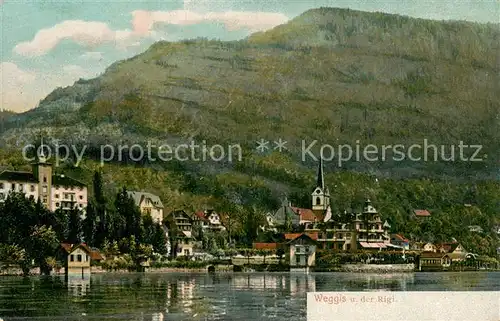 AK / Ansichtskarte  Weggis_Vierwaldstaettersee Weggis Rigi Weggis_Vierwaldstaettersee