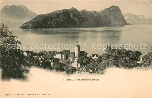 AK / Ansichtskarte  Vitznau_Witznau_Vierwaldstaettersee_LU Vitznau und BVuergenstock 