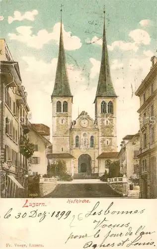 AK / Ansichtskarte  Luzern__LU Hofkirche  