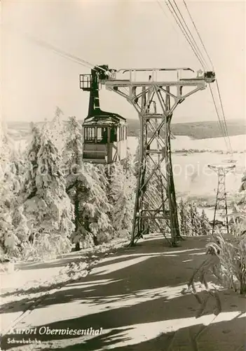 AK / Ansichtskarte  Seilbahn_Cable-Car_Telepherique Oberwiesenthal Schwebebahn 