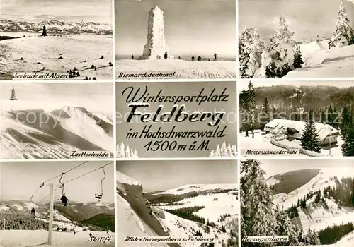 AK / Ansichtskarte  Sessellift_Chairlift_Telesiege Feldberg Hochschwarzwald 