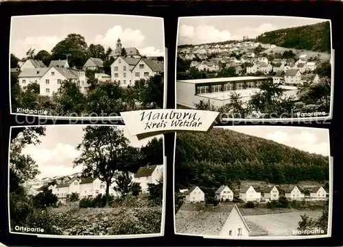 AK / Ansichtskarte  Nauborn Ortsmotiv mit Kirche Panorama Nauborn