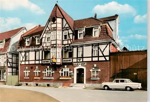 AK / Ansichtskarte  Veckerhagen Musmann Kaiserhof Gasthaus Pension Fachwerk Veckerhagen