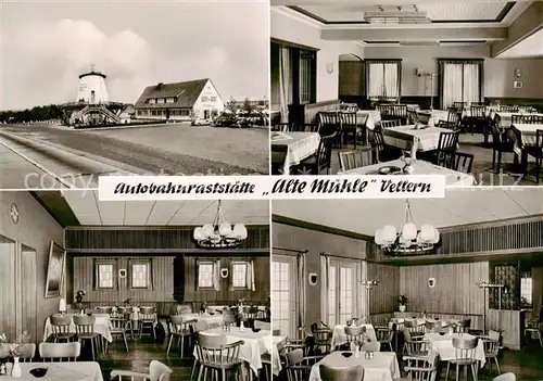 AK / Ansichtskarte  Vellern Autobahnraststaette Alte Muehle Restaurant Vellern