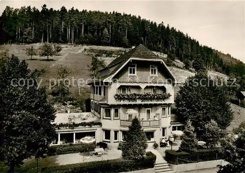 AK / Ansichtskarte  Enzkloesterle Pension Sonnenblick Luftkurort Wintersportplatz im Schwarzwald Enzkloesterle