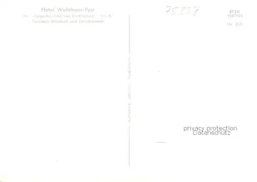AK / Ansichtskarte 73852216 Enzkloesterle Hotel Waldhorn Enzkloesterle