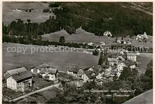 AK / Ansichtskarte  Churwalden_GR Unterdorf oben Erlebnispark Pradaschier 