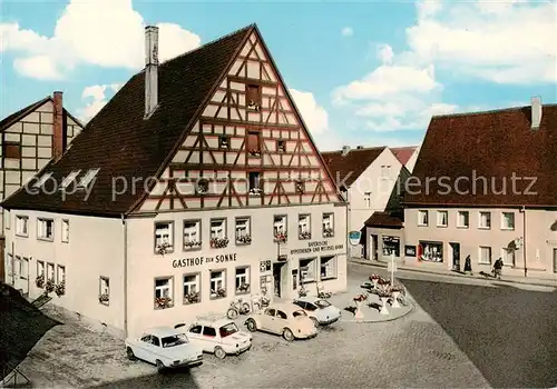 AK / Ansichtskarte  Wassertruedingen Gasthof Pension zur Sonne Wassertruedingen