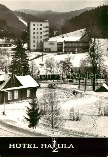 AK / Ansichtskarte  Velke_Karlovice_CZ Hotel Razula Winterlandschaft 