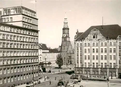 AK / Ansichtskarte  Wroclaw Vue prise de la Place de Sel sur la Place du Marché Wroclaw