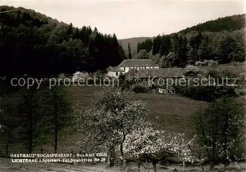 AK / Ansichtskarte  Lichtenau_Spessart Gasthaus Hochspessart Lichtenau Spessart