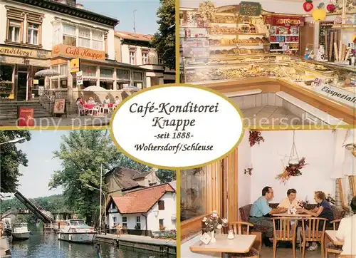 AK / Ansichtskarte  Woltersdorf_Erkner Café Konditorei Knappe Woltersdorf Erkner