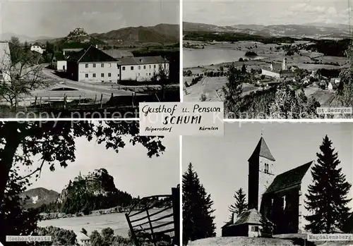 AK / Ansichtskarte  Reipersdorf_Kaernten_AT Gasthof Pension Schumi Kloster St. Georgen hochosterwitz Magdalensberg 