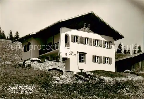 AK / Ansichtskarte  Lech_Vorarlberg Haus Dr. Kueng Gaestehaus Pension Lech Vorarlberg