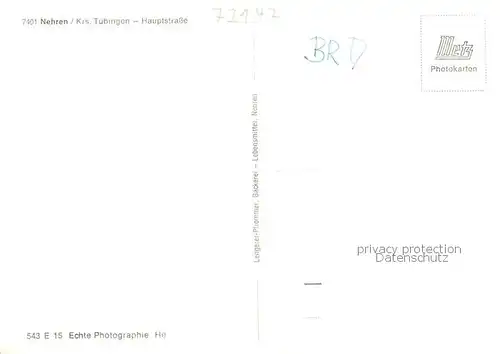 AK / Ansichtskarte 73852372 Nehren_Wuerttemberg Hauptstrasse Nehren Wuerttemberg