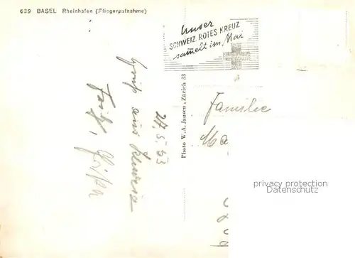 AK / Ansichtskarte  Basel_BS Rheinhafen Basel_BS