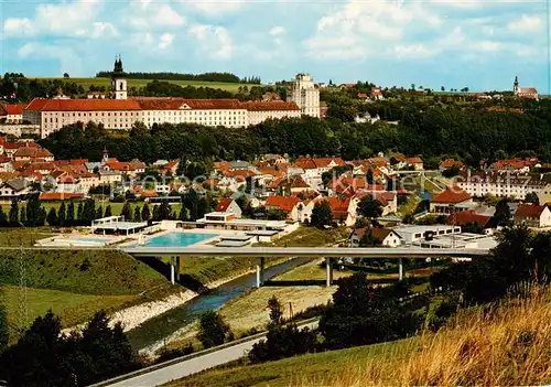 AK / Ansichtskarte 73852396 Kremsmuenster Stift Panorama Kremsmuenster