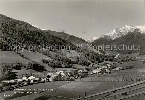 AK / Ansichtskarte  Rennweg_Katschberg_Kaernten_AT Panorama Katschtal mit Kareck Hohe Tauern 