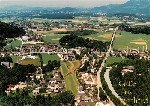 AK / Ansichtskarte  St_Leonhard_Groeding_Salzburg_AT Panorama Ort am Fusse des Untersberges 