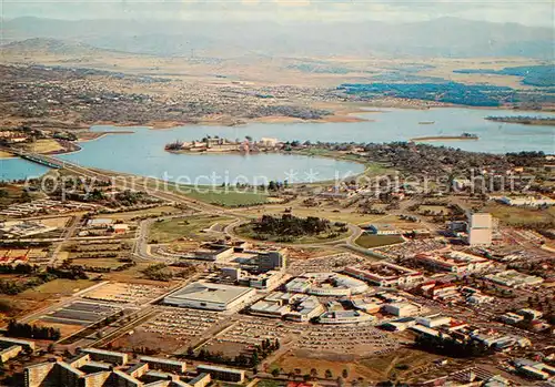 AK / Ansichtskarte  Canberra_Australia Civic Centre on the shores of Lake Burley Griffin City Hall 