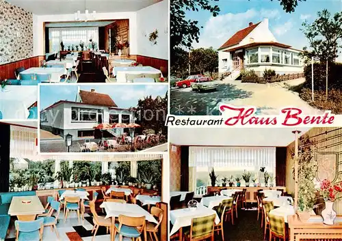 AK / Ansichtskarte  Sprockhoevel Gaststaette Restaurant Haus Bente Gastraeume Terrasse Sprockhoevel