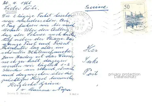 AK / Ansichtskarte  Portoroz_Portorose_Piran_Istrien_Slovenia Fliegeraufnahme 