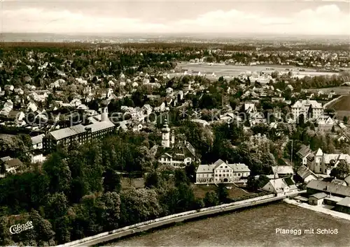 AK / Ansichtskarte  Planegg Fliegeraufnahme mit Schloss Planegg