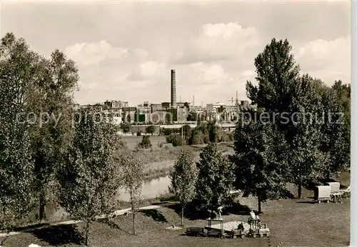 AK / Ansichtskarte  Burgkirchen_Alz Farbwerke Hoechst Werk Gendorf Burgkirchen Alz
