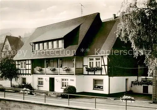 AK / Ansichtskarte  Westfeld_Sauerland Pension Burmann Westfeld_Sauerland