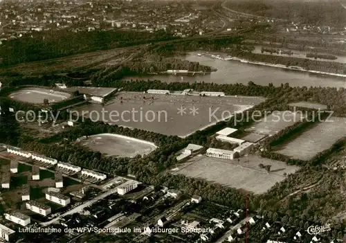 AK / Ansichtskarte  Duisburg__Ruhr Fliegeraufnahme der WFV Sportschule im Duisburger Sportpark 