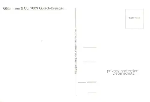 AK / Ansichtskarte 73852571 Gutach_Breisgau Guetermann & Co Firmengebaeude Gutach Breisgau