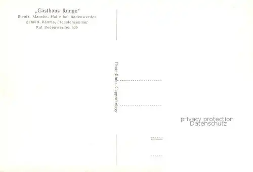 AK / Ansichtskarte 73852593 Bodenwerder Gasthaus Runge Panorama Bodenwerder