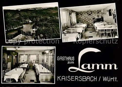 AK / Ansichtskarte 73852616 Kaisersbach__Welzheim Ebnisee Gasthaus zu Lamm Gastraeume 