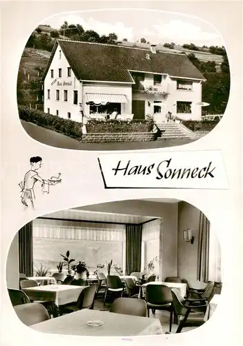 AK / Ansichtskarte  Frammersbach Haus Sonneck Gaststube Frammersbach