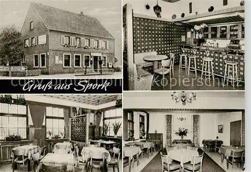 AK / Ansichtskarte  Spork_Bocholt Gaststaette Bar Gastraeume