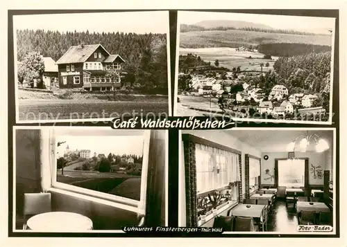 AK / Ansichtskarte 73852639 Finsterbergen_Bad Cafe Waldschloesschen Panorama Gastraeume Finsterbergen_Bad