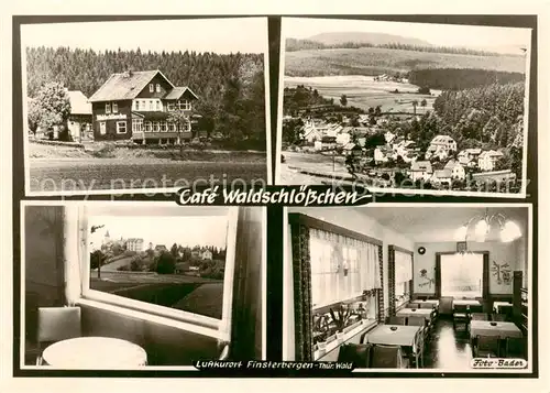 AK / Ansichtskarte  Finsterbergen_Bad Cafe Waldschloesschen Panorama Gastraeume Finsterbergen_Bad