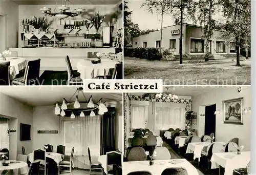 AK / Ansichtskarte  Bernau_Berlin_Mark Cafe Strietzel Wandlitzsee Gastraeume 