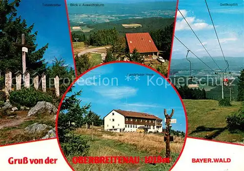 AK / Ansichtskarte  Sessellift_Chairlift_Telesiege Oberbreitenau Bayer.Wald Landshuter Haus 