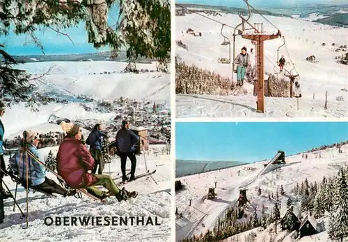 AK / Ansichtskarte  Sessellift_Chairlift_Telesiege Oberwiesenthal  