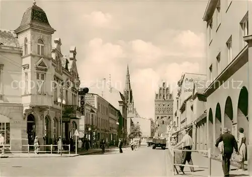 AK / Ansichtskarte  Demmin_Mecklenburg_Vorpommern Clara Zetkin Strasse und Luisentor Demmin_Mecklenburg