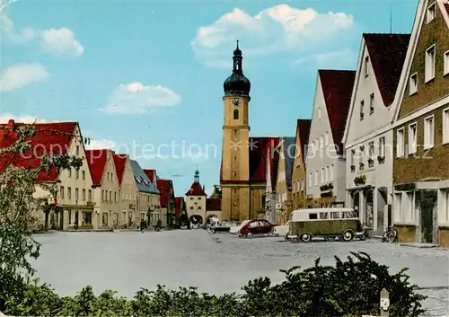 AK / Ansichtskarte  Allersberg Ortszentrum mit Kirche Allersberg