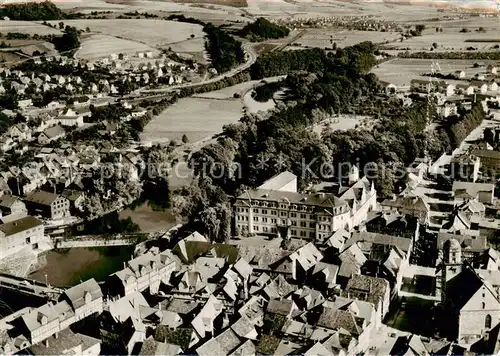 AK / Ansichtskarte  Rotenburg_Fulda Luftkurort mit Schloss Rotenburg Fulda