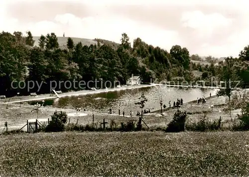 AK / Ansichtskarte  Schwarzach_Niederbayern Schwimmbad Freibad Schwarzach Niederbayern