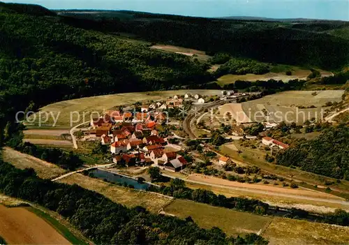 AK / Ansichtskarte  Morlesau_Hammelburg_Unterfranken Fliegeraufnahme 