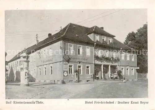 AK / Ansichtskarte  Bad_Klosterlausnitz Hotel Friedrichshof Bad_Klosterlausnitz